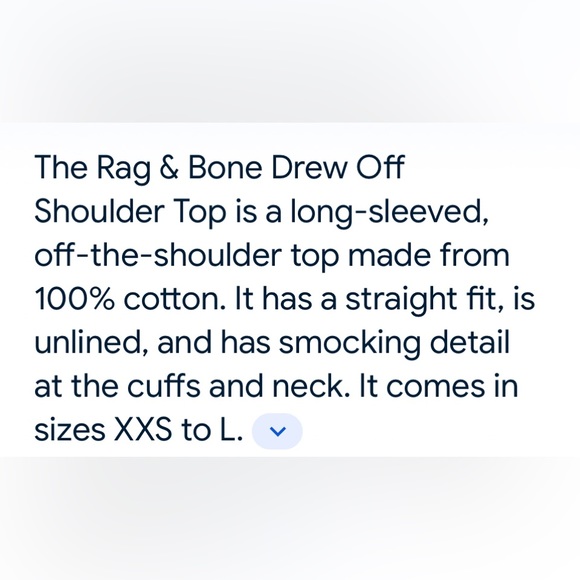 RAG & BONE DREW OFF SHOULDER TOP - Picture 15 of 15